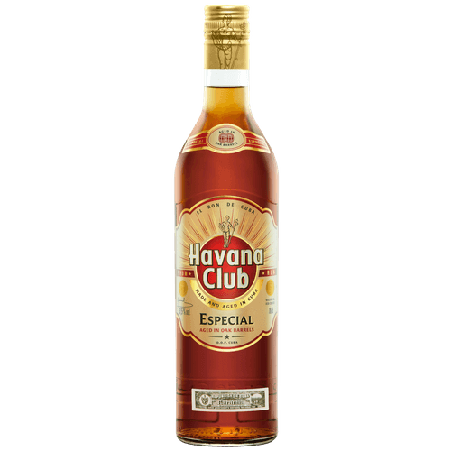 Foto van Havana Club Anejo especial op witte achtergrond