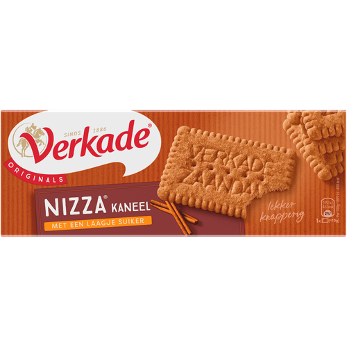 Foto van Verkade Biscuits nizza kaneel op witte achtergrond
