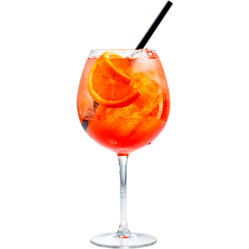 Foto van Aperol Aperitief op witte achtergrond