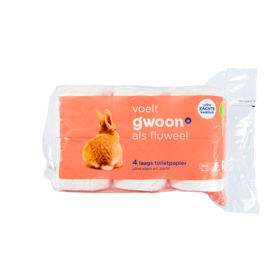 G'woon Toiletpapier 4 laags - 6 Stuks