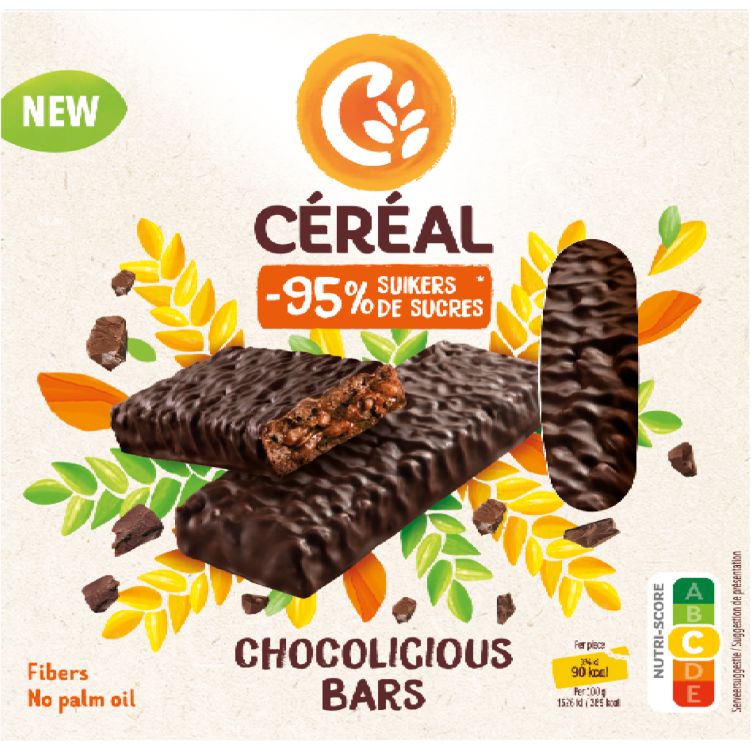 Céréal Graanrepen chocolicious 3-pack
