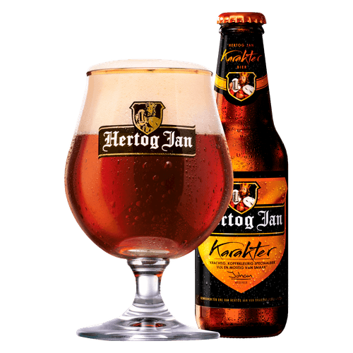 Foto van Hertog Jan Karakter op witte achtergrond