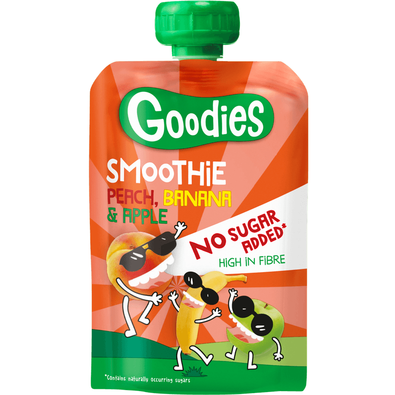 Goodies Knijpfruit smoothie peach, banana