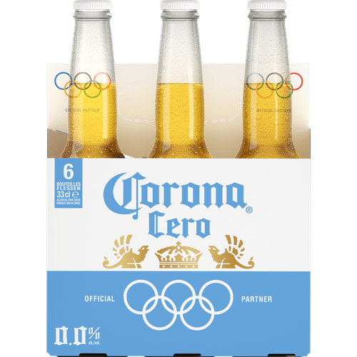 Foto van Corona Mexicaans 0.0 6x33cl op witte achtergrond