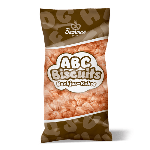 Foto van Abc koekjes op witte achtergrond