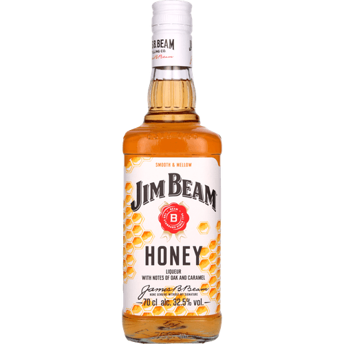 Foto van Jim Beam Likeur honey op witte achtergrond
