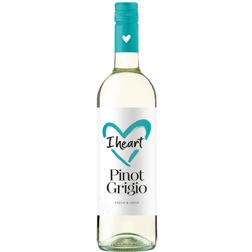 Foto van I Heart Pinot grigio op witte achtergrond