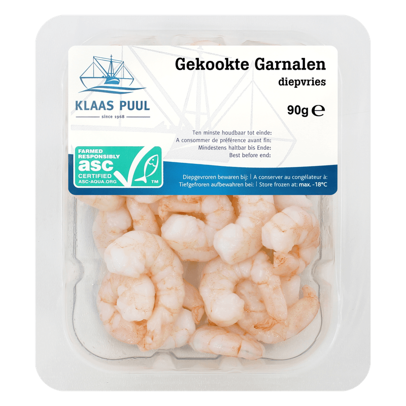 Klaas Puul Gekookte garnalen