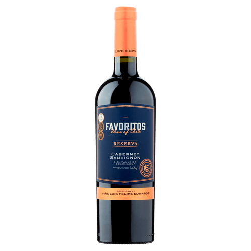Foto van Favoritos Reserva cabernet sauvignon op witte achtergrond