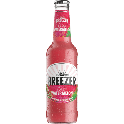 Foto van Bacardi Breezer watermelon op witte achtergrond