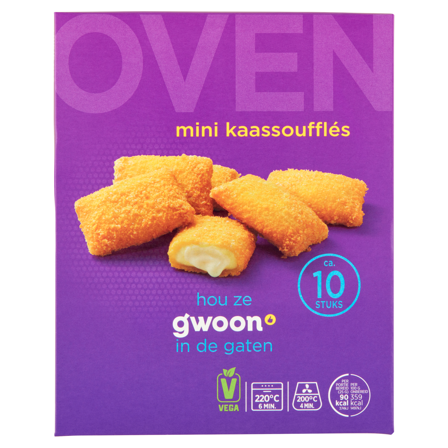 G'woon Kaassouffle mini oven 10 stuks