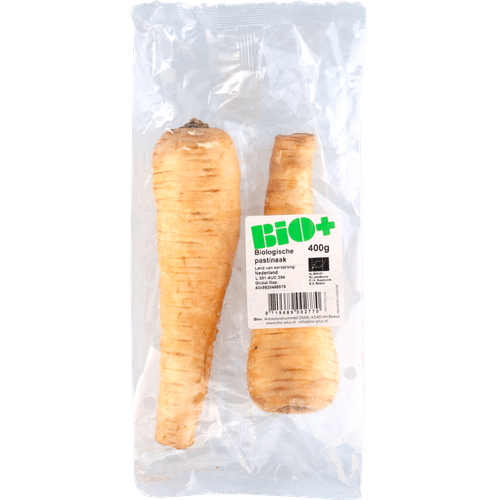 Foto van Bio+ Pastinaak op witte achtergrond