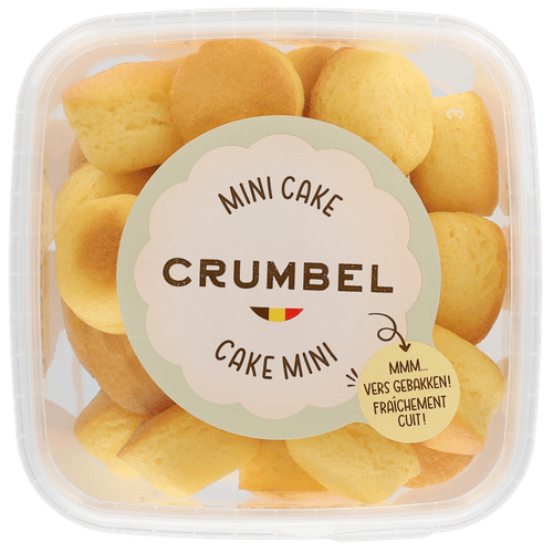 Foto van Crumbel Cake naturel op witte achtergrond