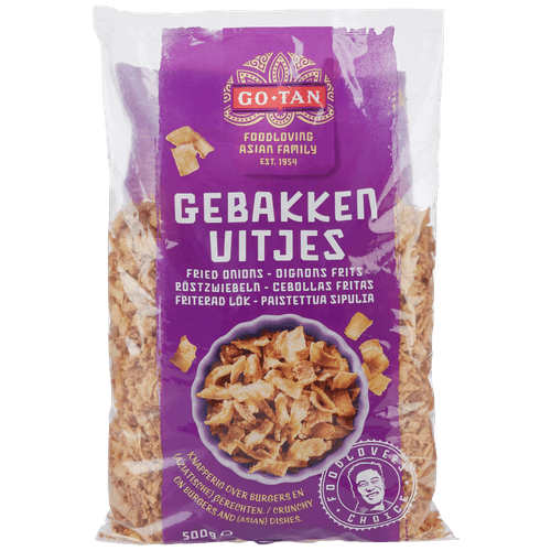 Foto van Go-Tan Gebakken uitjes op witte achtergrond