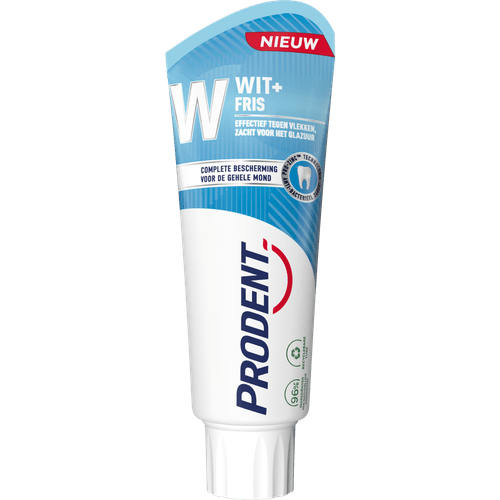 Foto van Prodent Tandpasta white & strong op witte achtergrond
