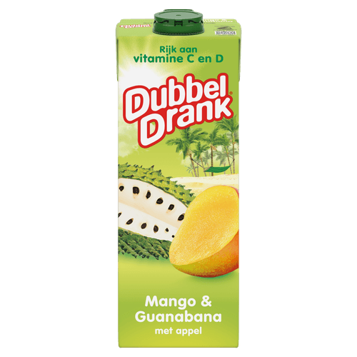 Foto van Dubbeldrank Mango & guanabana op witte achtergrond