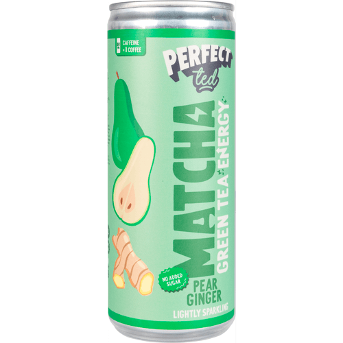 Foto van Perfectted Matcha pear ginger op witte achtergrond