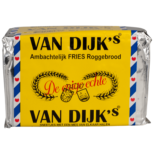 Foto van Van Dijk's Roggebrood fries op witte achtergrond
