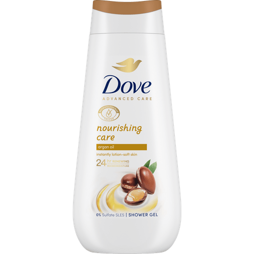 Foto van Dove Douchegel nourishing care op witte achtergrond