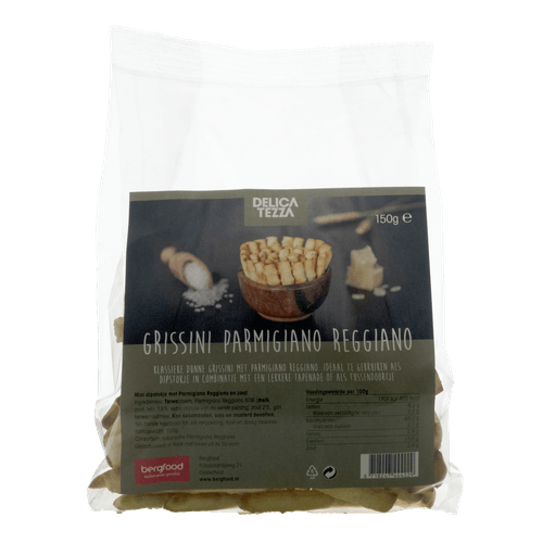 Foto van Delicatezza Grissini parmiggiano op witte achtergrond