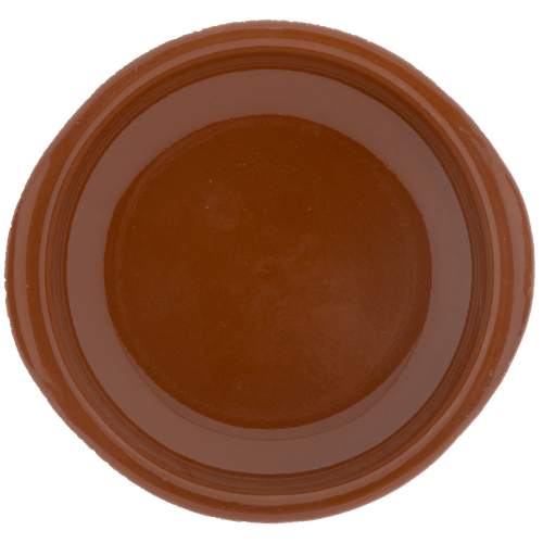 Foto van Tapasschaaltje 12 cm bruin op witte achtergrond