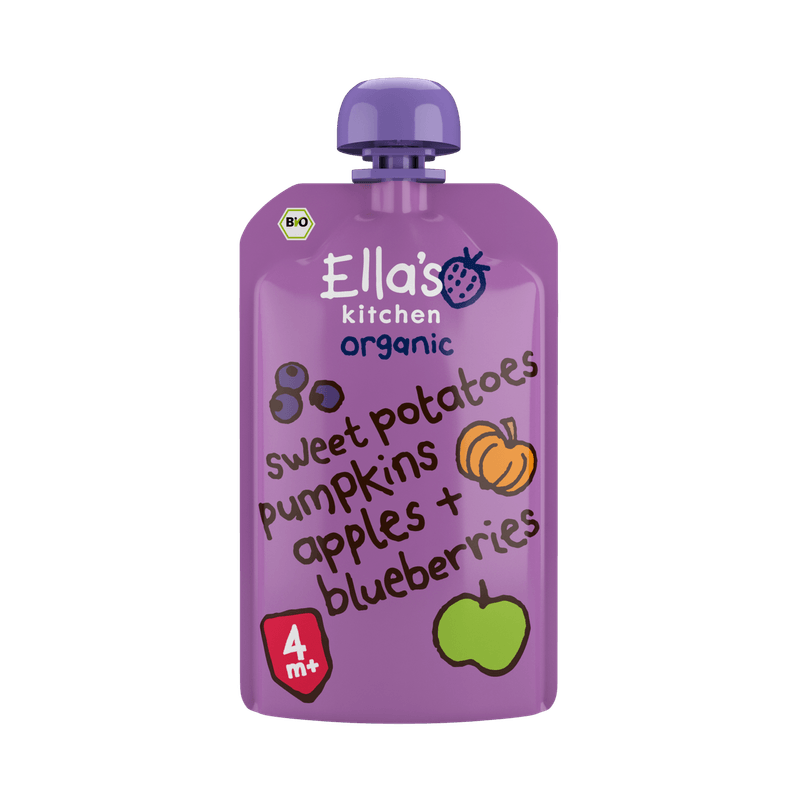 Ella's Kitchen 4+ Sweet potatoes pumpkin apple blueb