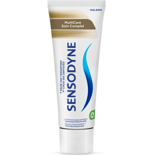 Foto van Sensodyne Tandpasta multicare op witte achtergrond