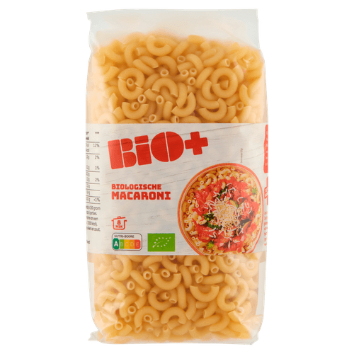 Foto van Bio+ Macaroni op witte achtergrond