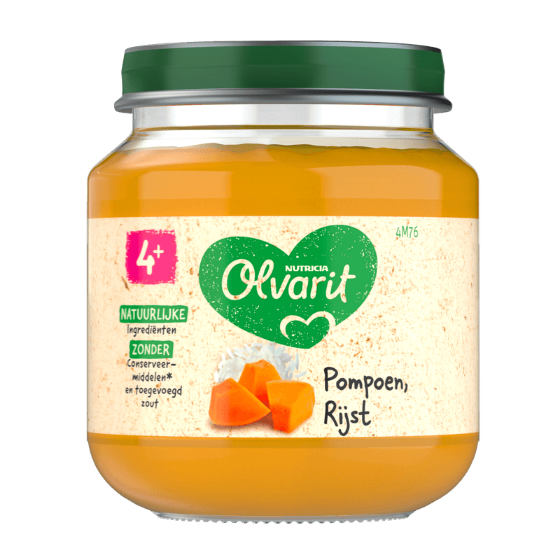 Olvarit Pompoen rijst 4m+