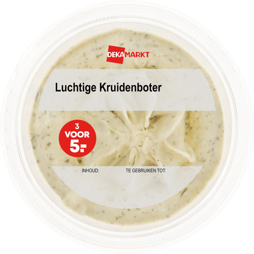 Foto van DekaMarkt Luchtige kruidenboter op witte achtergrond