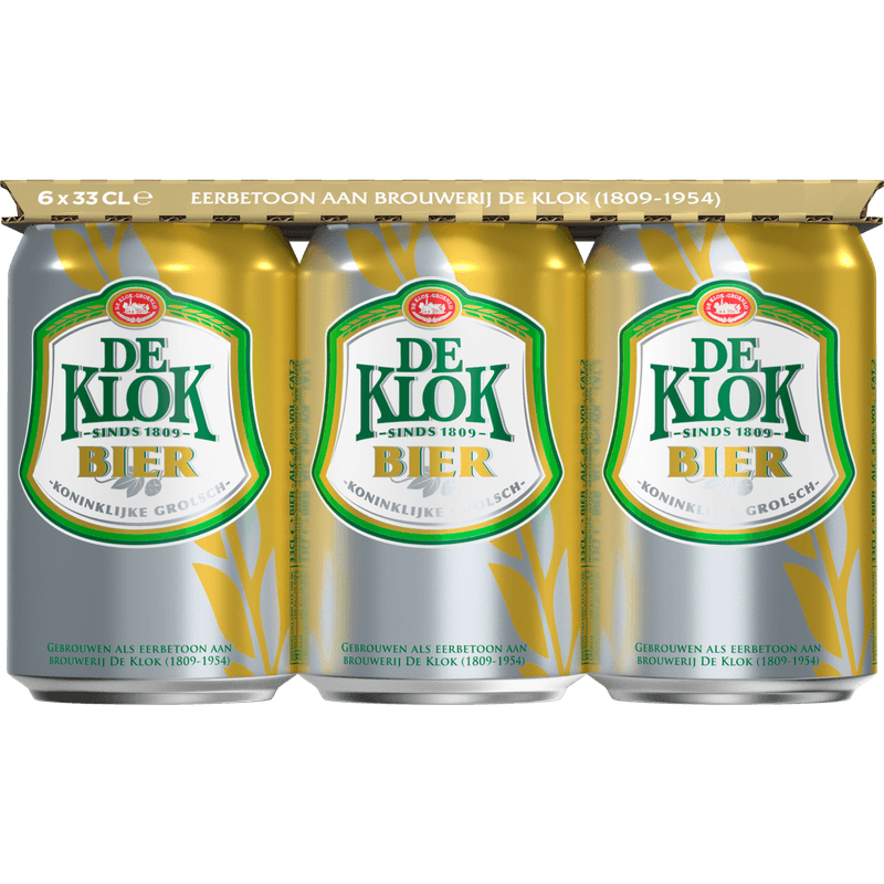 De Klok Pilsener 6x33 cl