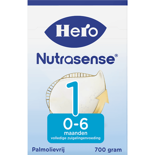 Foto van Hero nutrasense classic zuigelingenvoeding 1 0-6 maanden op witte achtergrond