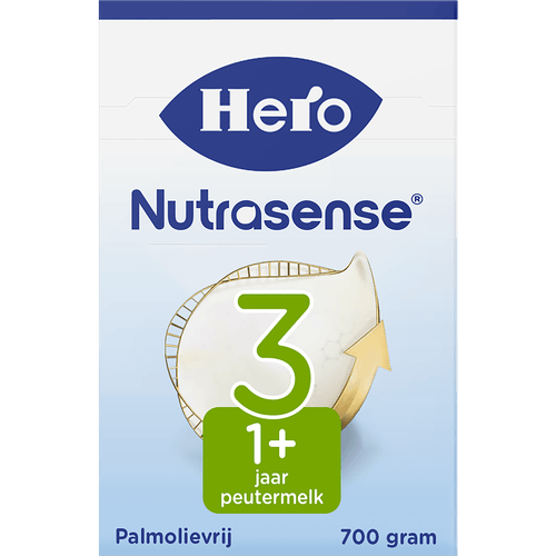 Foto van Hero nutrasense classic zuigelingenvoeding 3 12 + maanden op witte achtergrond