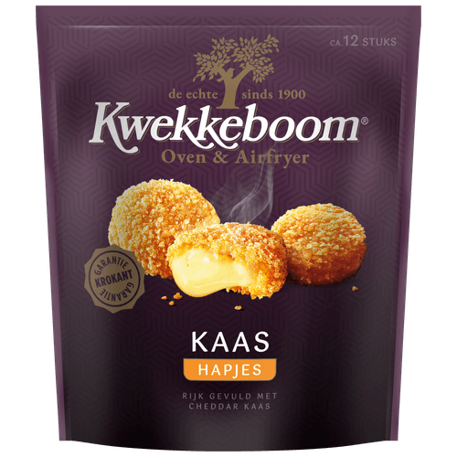 Foto van Kwekkeboom Kaashapjes oven & airfryer 12 stuks op witte achtergrond