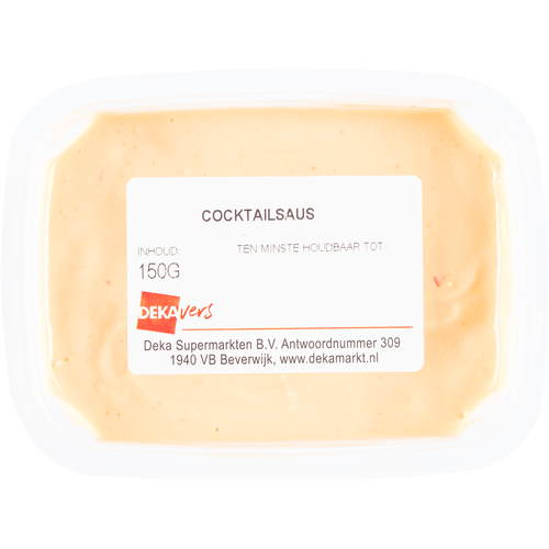 Foto van DekaVers Cocktailsaus op witte achtergrond