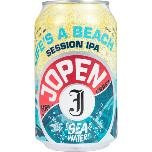 Foto van Jopen Lifes a beach ipa op witte achtergrond