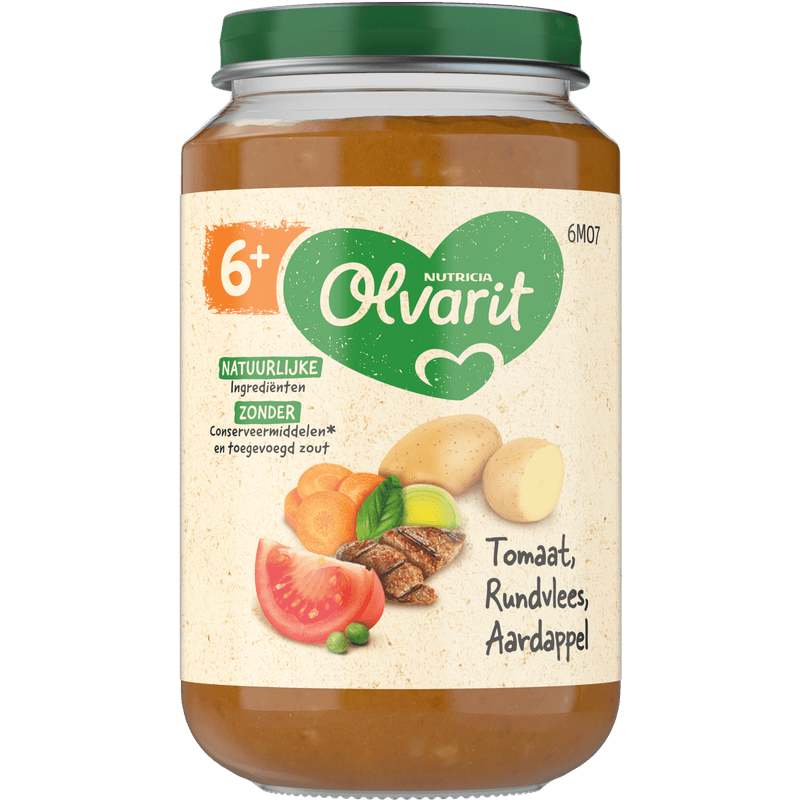 Olvarit 6+mnd Tomaat Rund Aardappel Wortel