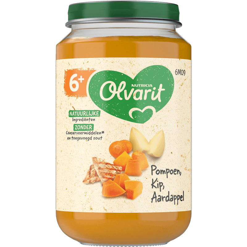 Olvarit Pompoen kip aardappel 6m+