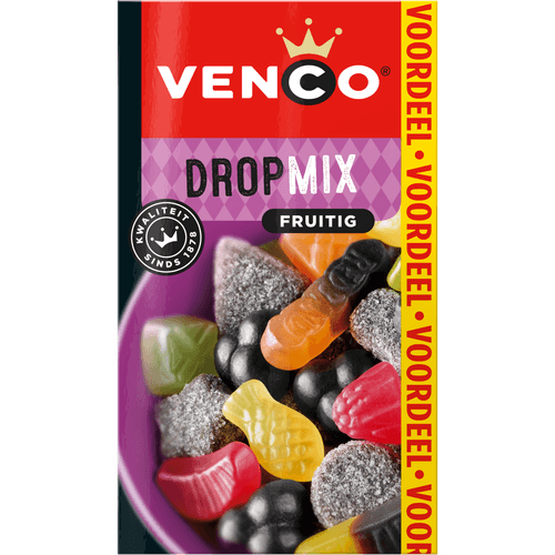 Foto van Venco Dropmix fruitige op witte achtergrond