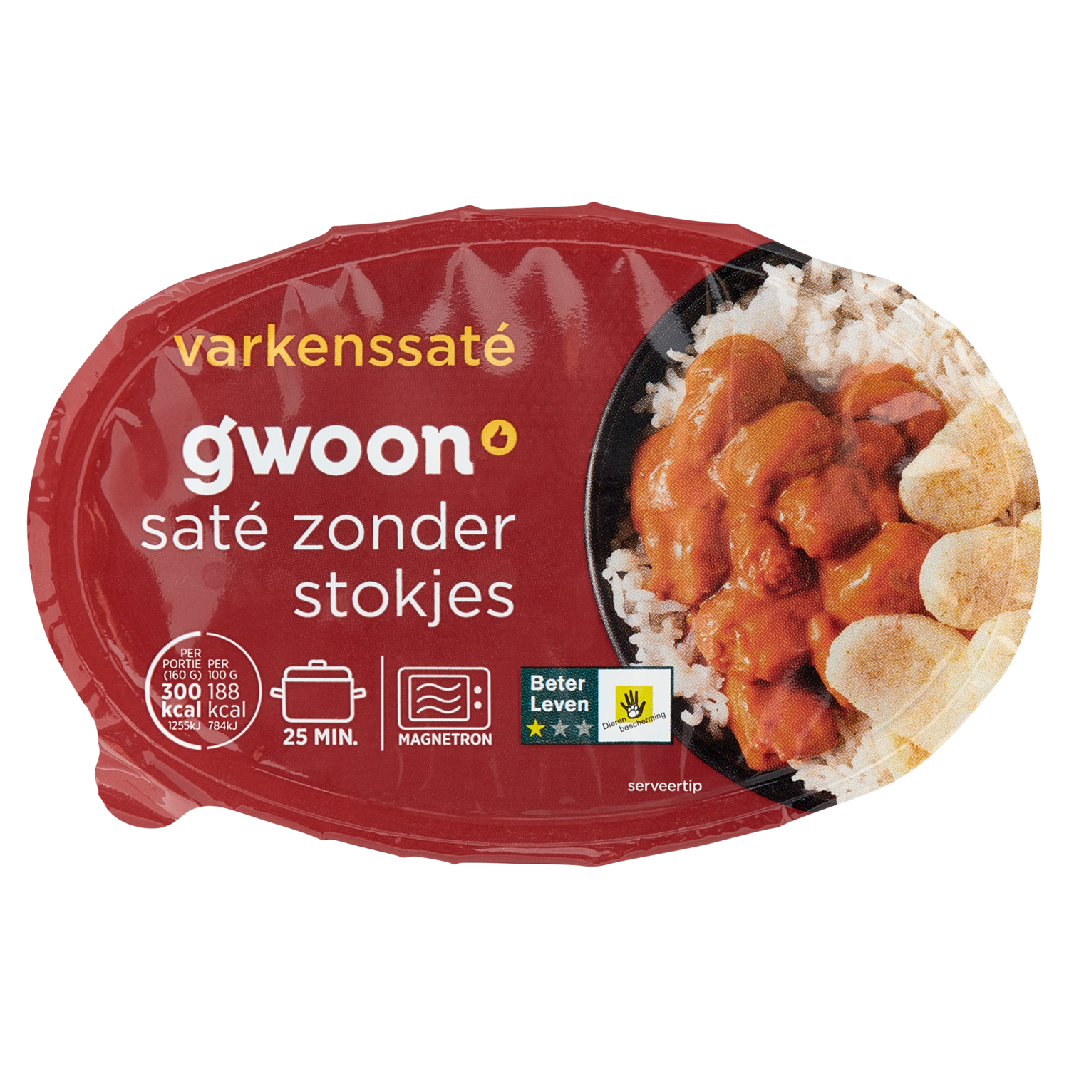 G'woon Varkenssate zonder stokjes