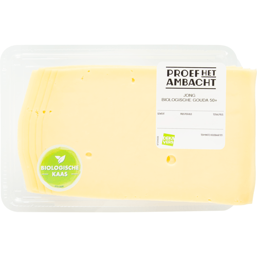 Foto van DekaVers Jong plak biologisch op witte achtergrond