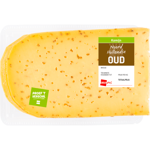 Foto van DekaVers Oud komijn 48+ gesneden op witte achtergrond