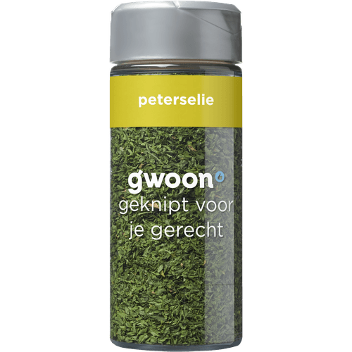 Foto van G'woon Peterselie op witte achtergrond