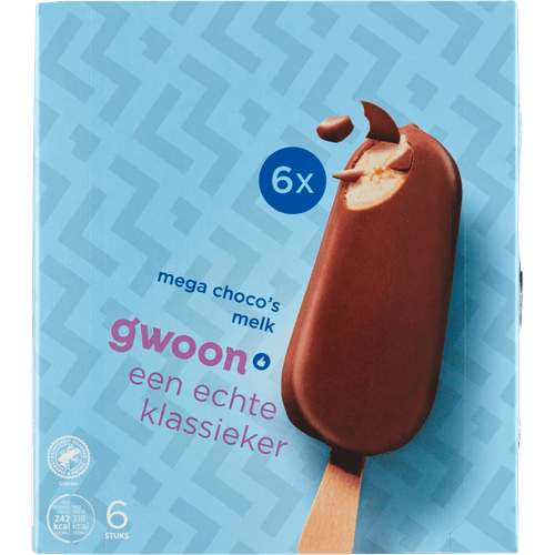 Foto van G'woon Ice-giant classic 6 stuk op witte achtergrond