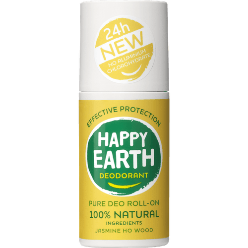 Foto van Happy Earth Deoroller jasmine ho wood op witte achtergrond