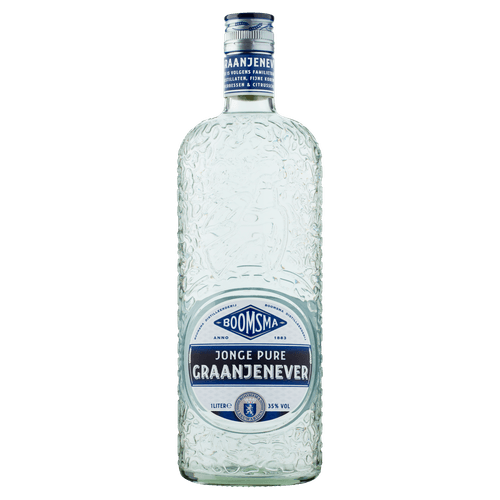 Foto van Boomsma Jonge graanjenever op witte achtergrond