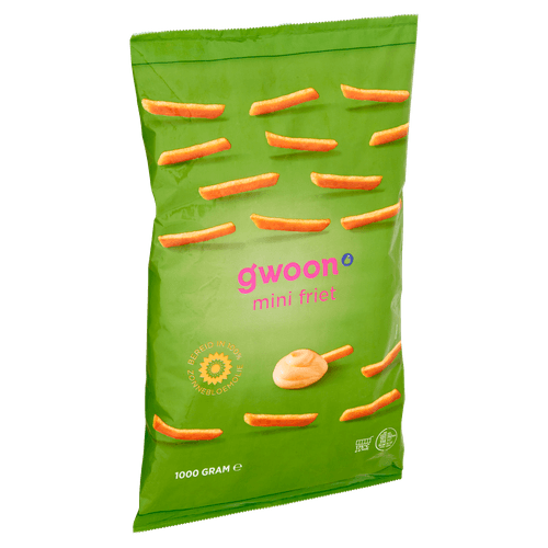 Foto van G'woon Franse friet op witte achtergrond