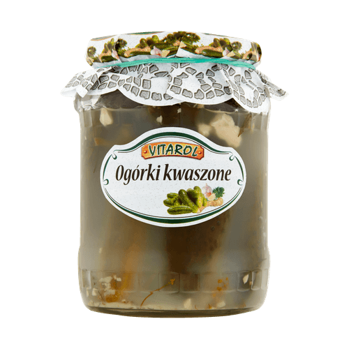 Foto van Vitarol Zoute augurken op witte achtergrond