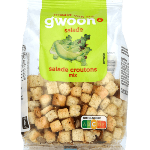 Foto van G'woon Croutonmix op witte achtergrond