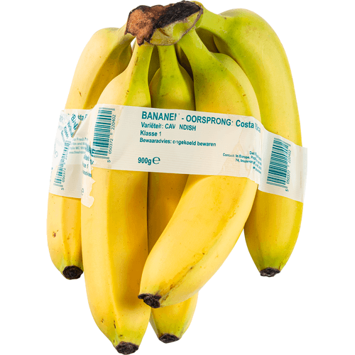 Foto van Bananen op witte achtergrond